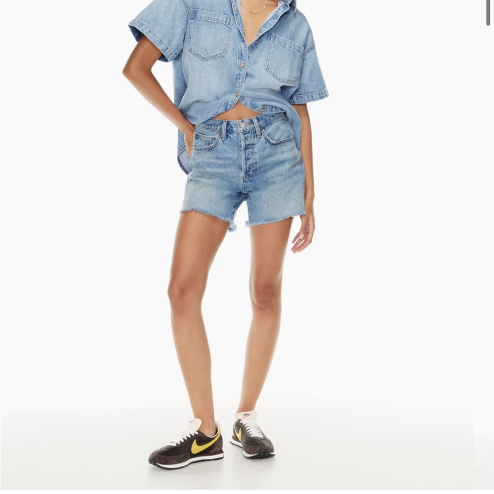 Denim forum The Ex-Boyfriend Hi Mid-Thigh Denim Short